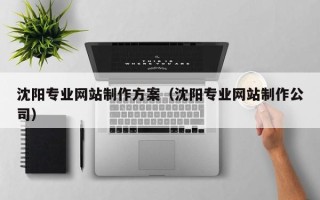 微山沈阳专业网站制作方案（沈阳专业网站制作公司）